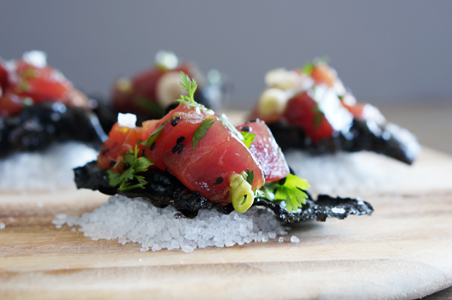 Nori Chips and Poke