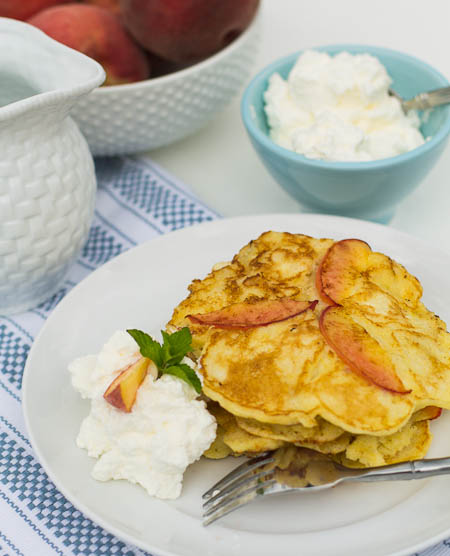 Sweet Peach Pancakes