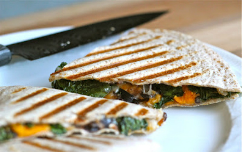 Kale and Sweet Potato Quesadillas