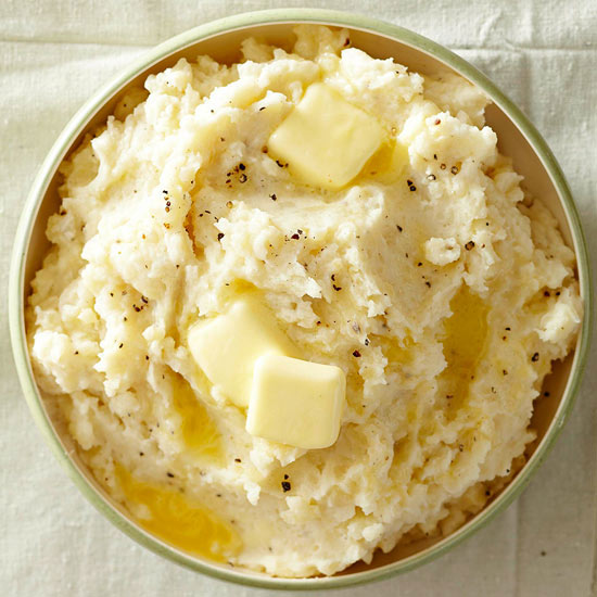 Rustic Garlic Mashed Potatoes