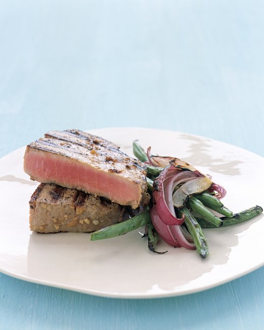 Grilled Tuna Steaks with Japanese Marinade