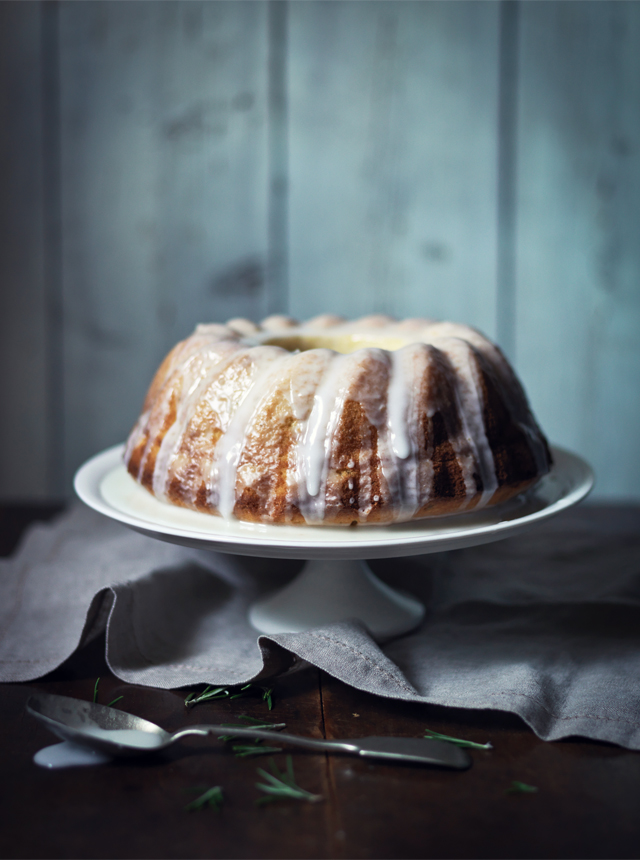 Lemon and Rosemary Cake, Lemon Drizzle Icing