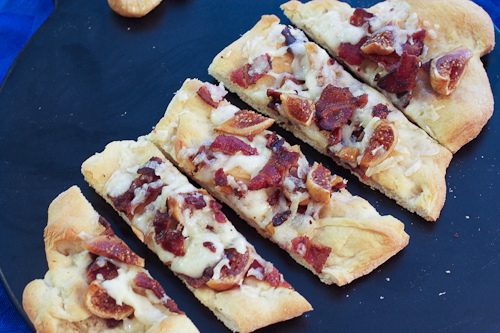 Manchego, Fig and Bacon Flatbreads