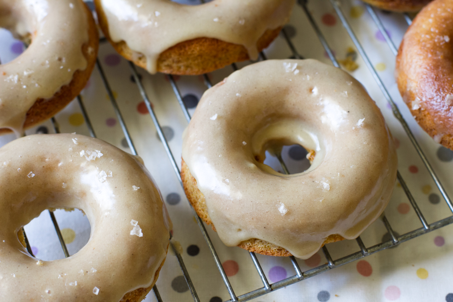 Maple Sea Salt Doughnuts