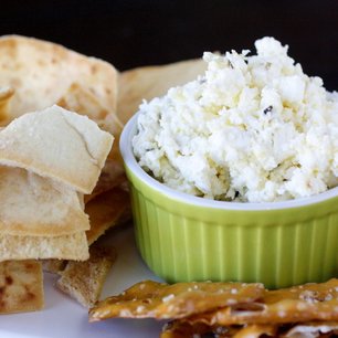 Roasted Garlic, Jalapeno and Feta Dip