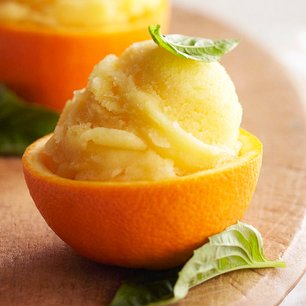 Orange-Basil Sorbet