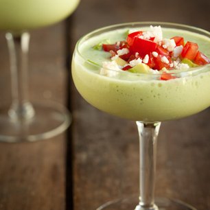 Creamy Chilled Cucumber and Avocado Soup