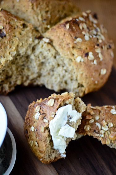 Hazelnut Honey Oat Bread