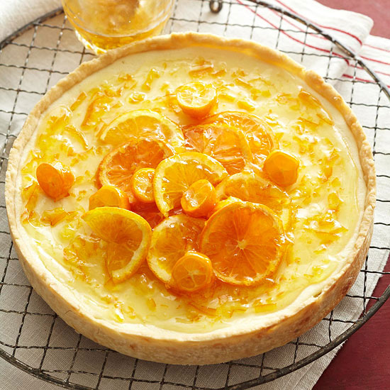 Orange-Ginger Ricotta Tart