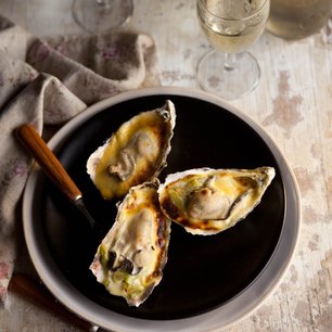 Oysters Gratin