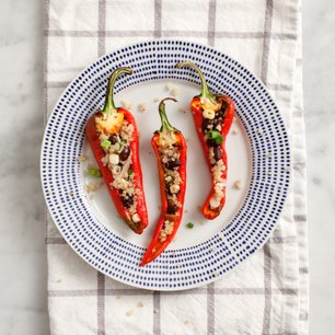 Stuffed Peppers with Chipotle Cream