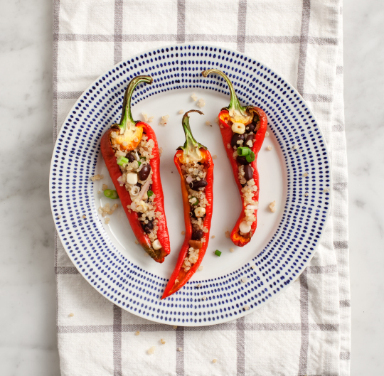 Stuffed Peppers with Chipotle Cream